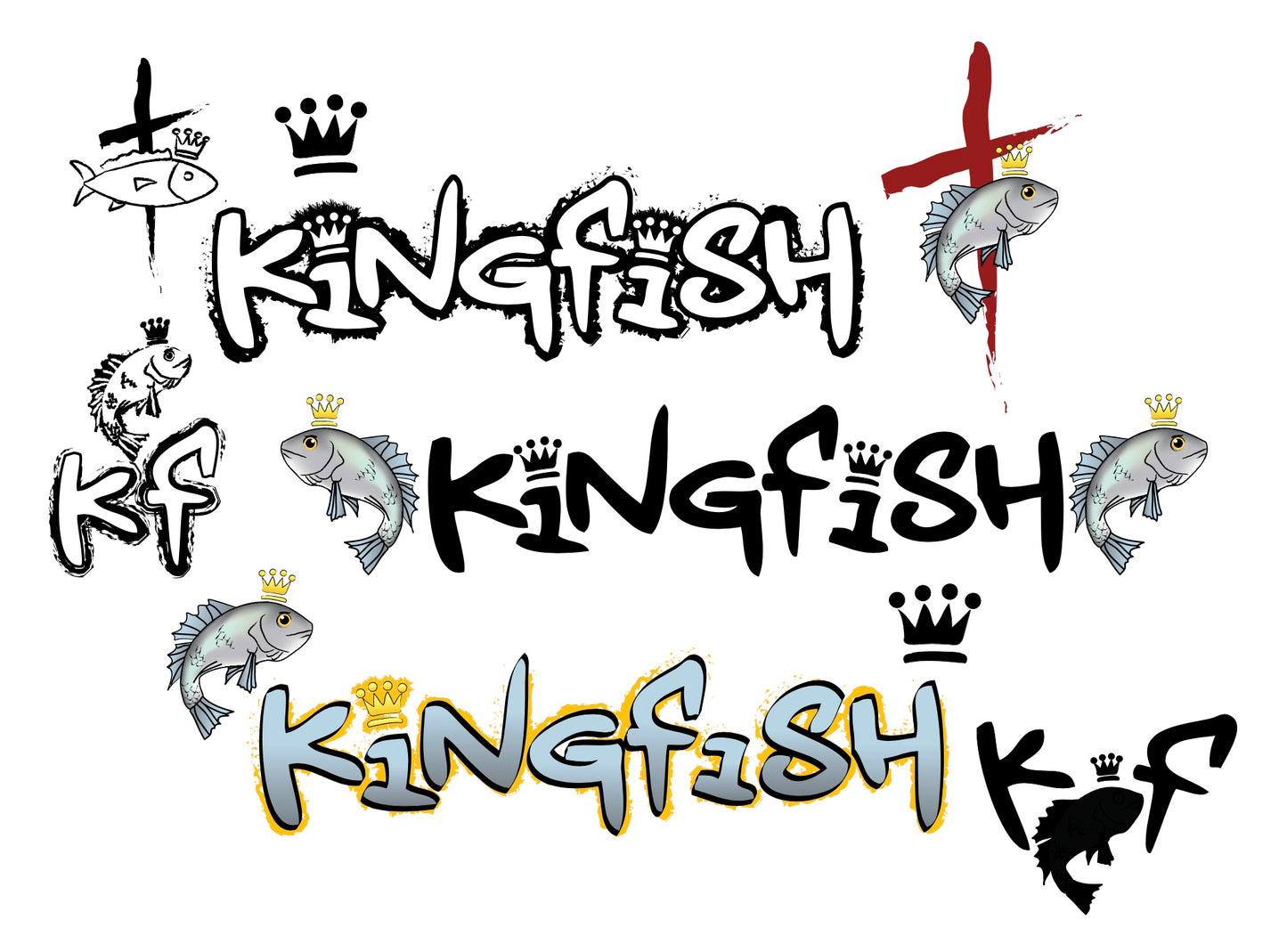 Kingfish Retro Graphic T-Shirt — Street Art Logo Tee