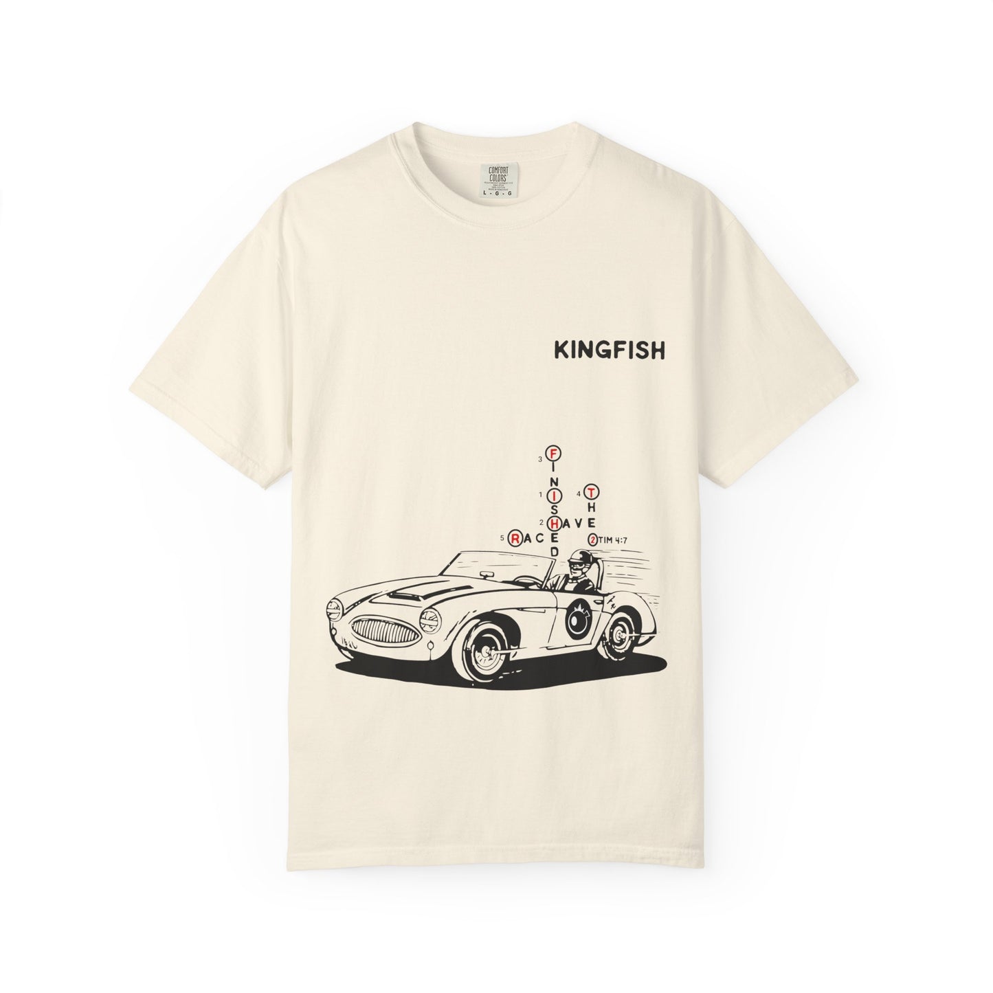 Christian Streetwear Unisex T-Shirt - I Have Finished The Race (crossword puzzle bible verse read by number)
