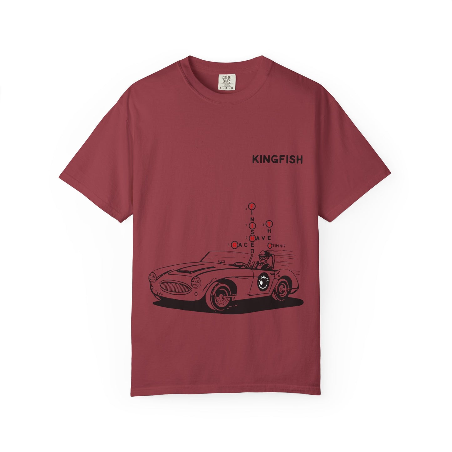 Christian Streetwear Unisex T-Shirt - I Have Finished The Race (crossword puzzle bible verse read by number)