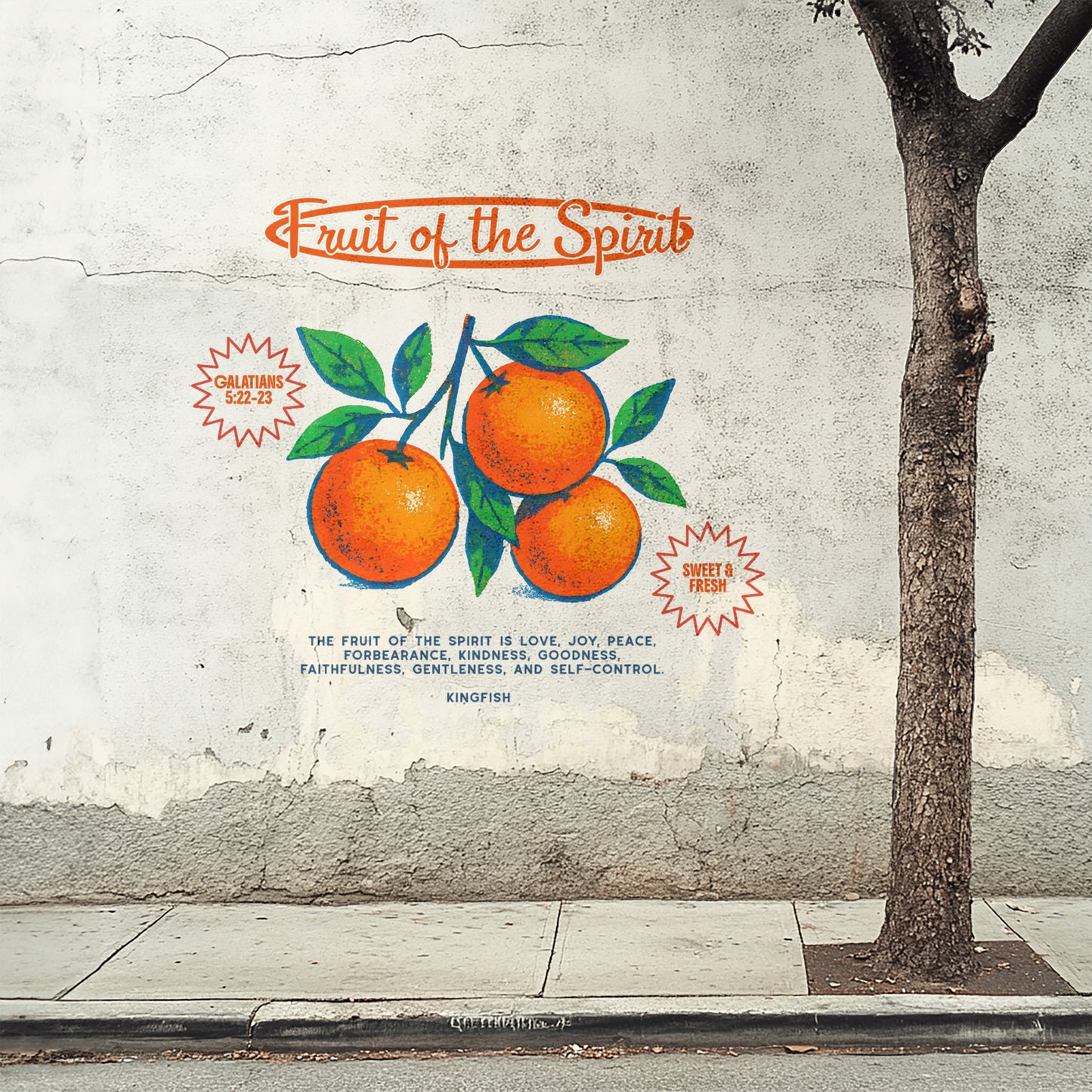 Christian Streetwear T-shirt - Fruit of the Spirit Design - Unisex