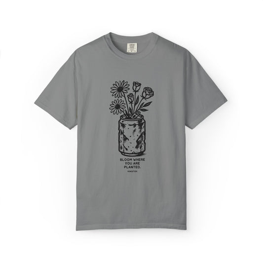 Christian Streetwear "Bloom Where You Are Planted" Unisex-Dyed-T-Shirt