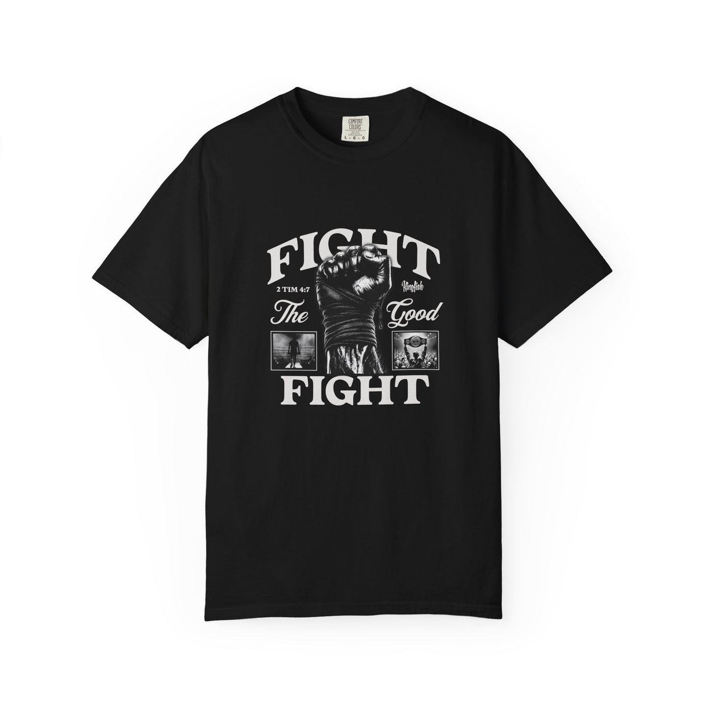 Christian Streetwear The Good Fight Unisex Garment-Dyed T-shirt