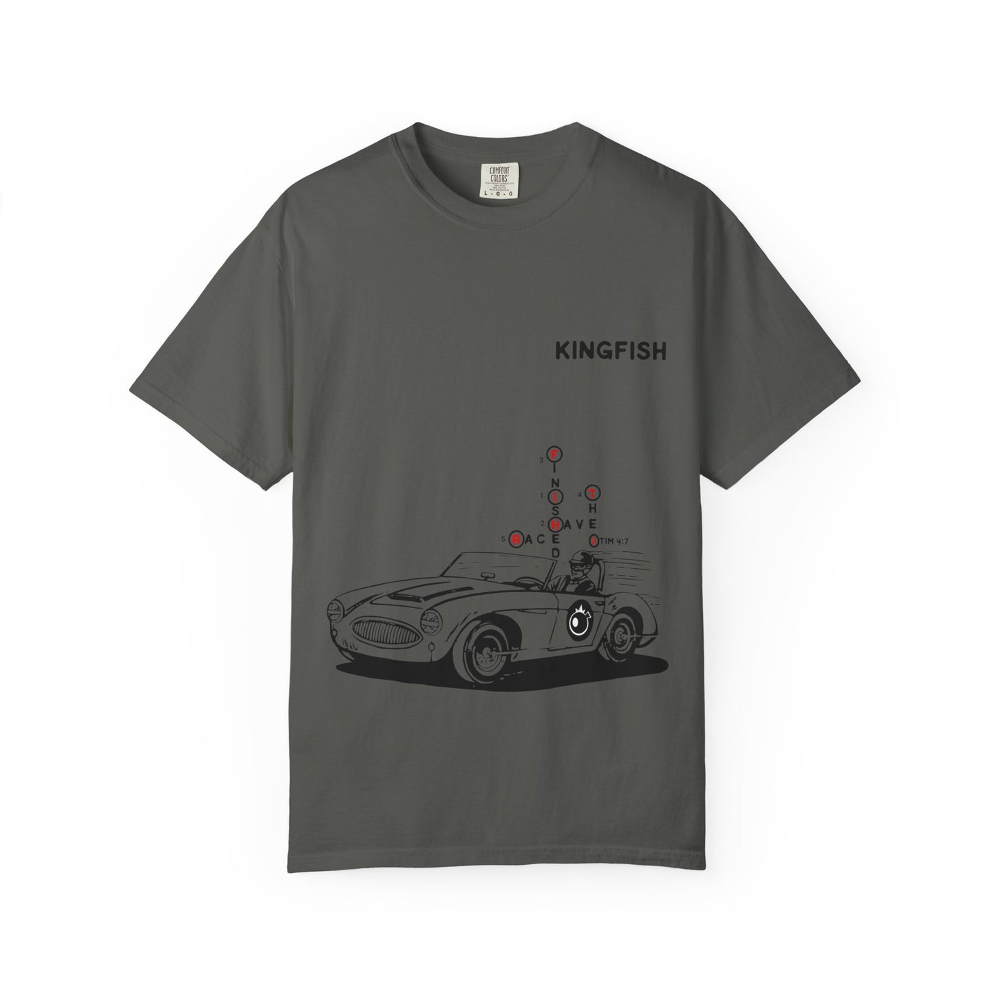 Christian Streetwear Unisex T-Shirt - I Have Finished The Race (crossword puzzle bible verse read by number)
