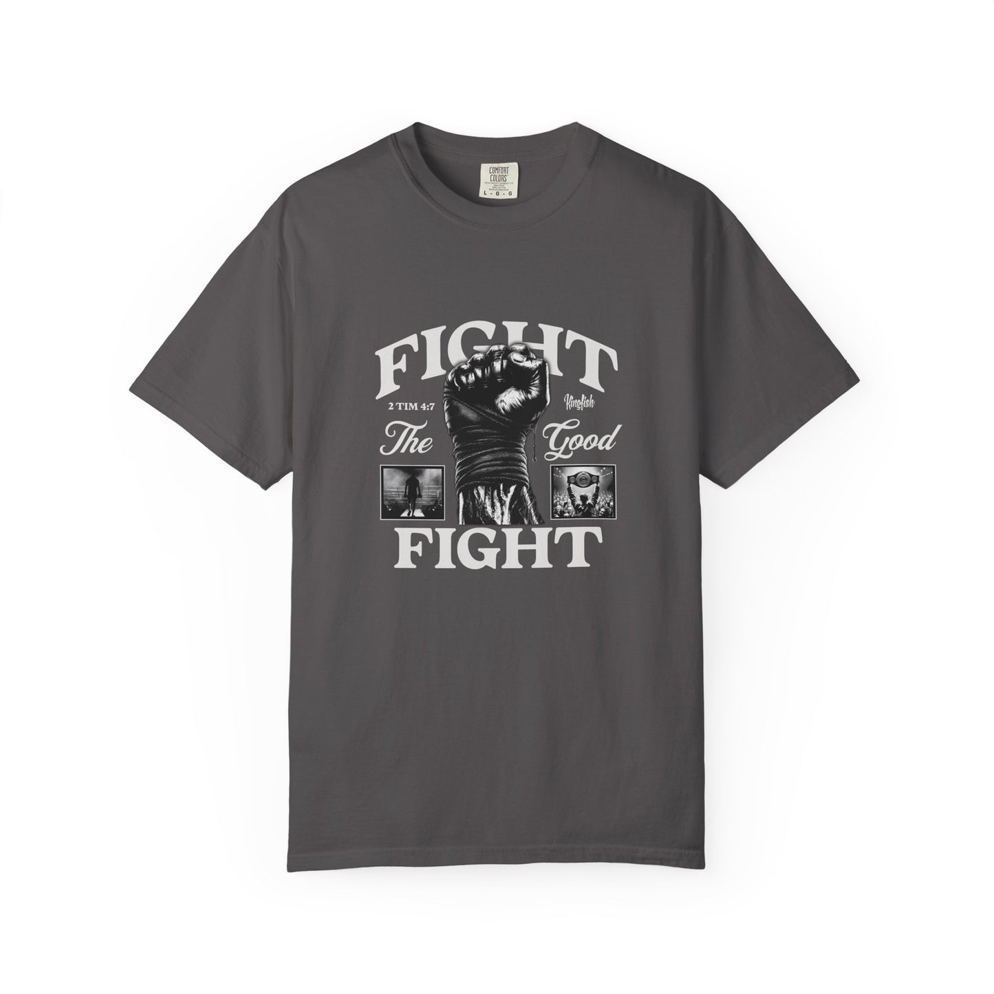 Christian Streetwear The Good Fight Unisex Garment-Dyed T-shirt