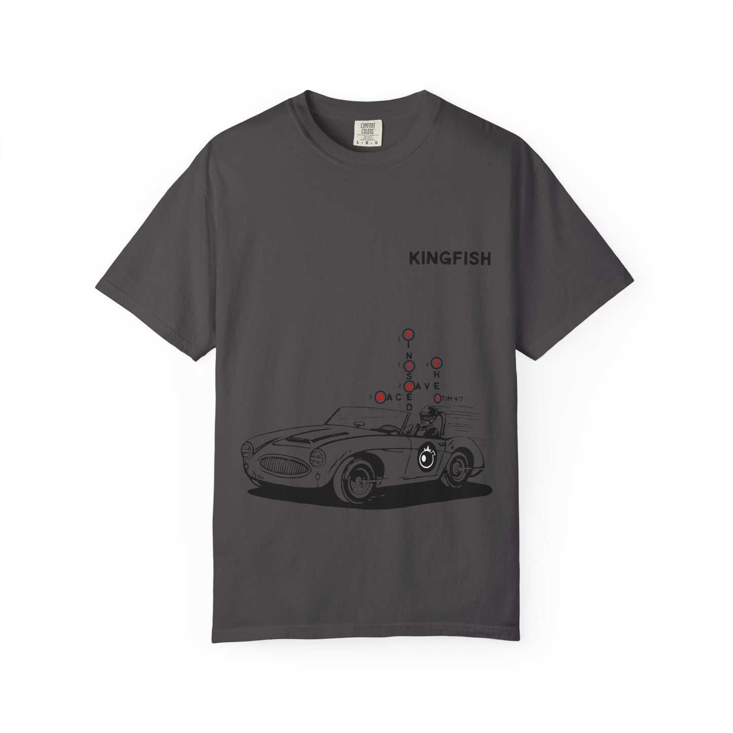 Christian Streetwear Unisex T-Shirt - I Have Finished The Race (crossword puzzle bible verse read by number)