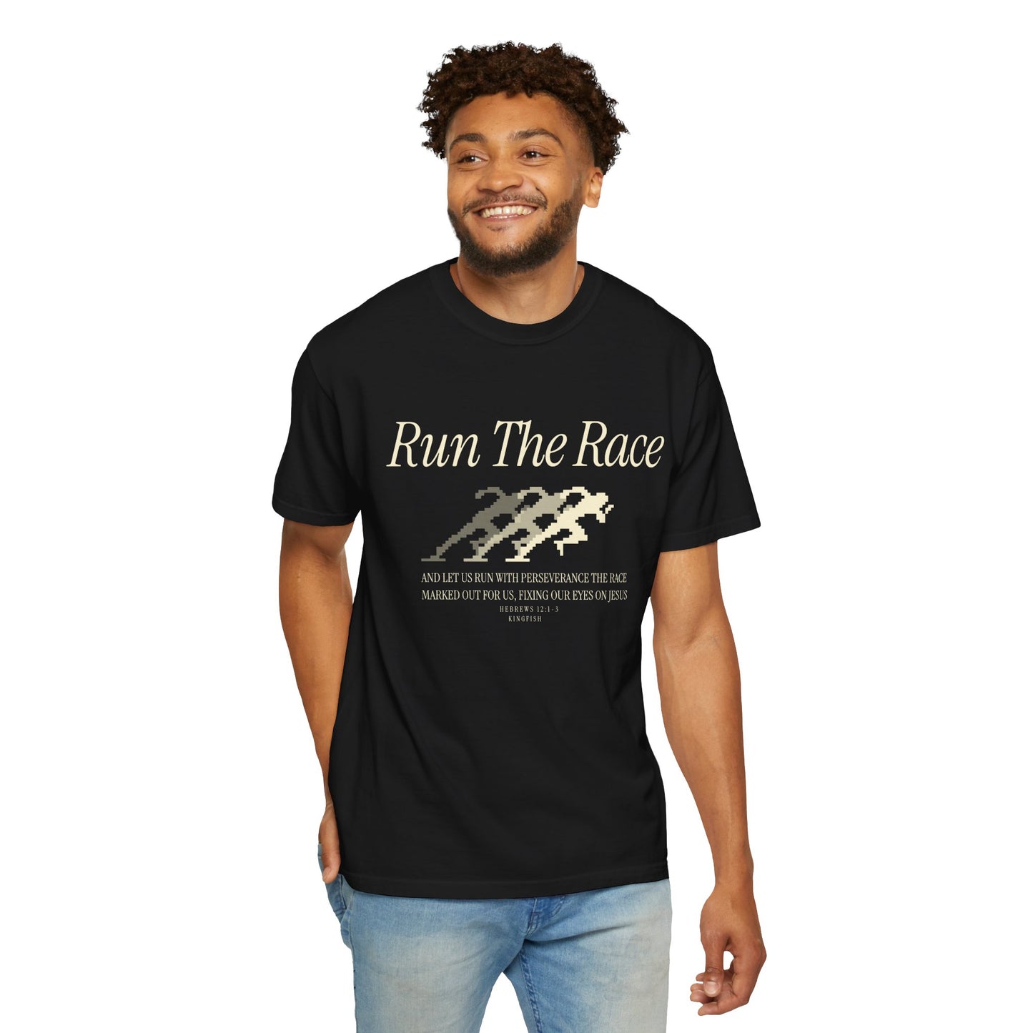 Christian Streetwear "Run the Race" Unisex-Dyed T-Shirt