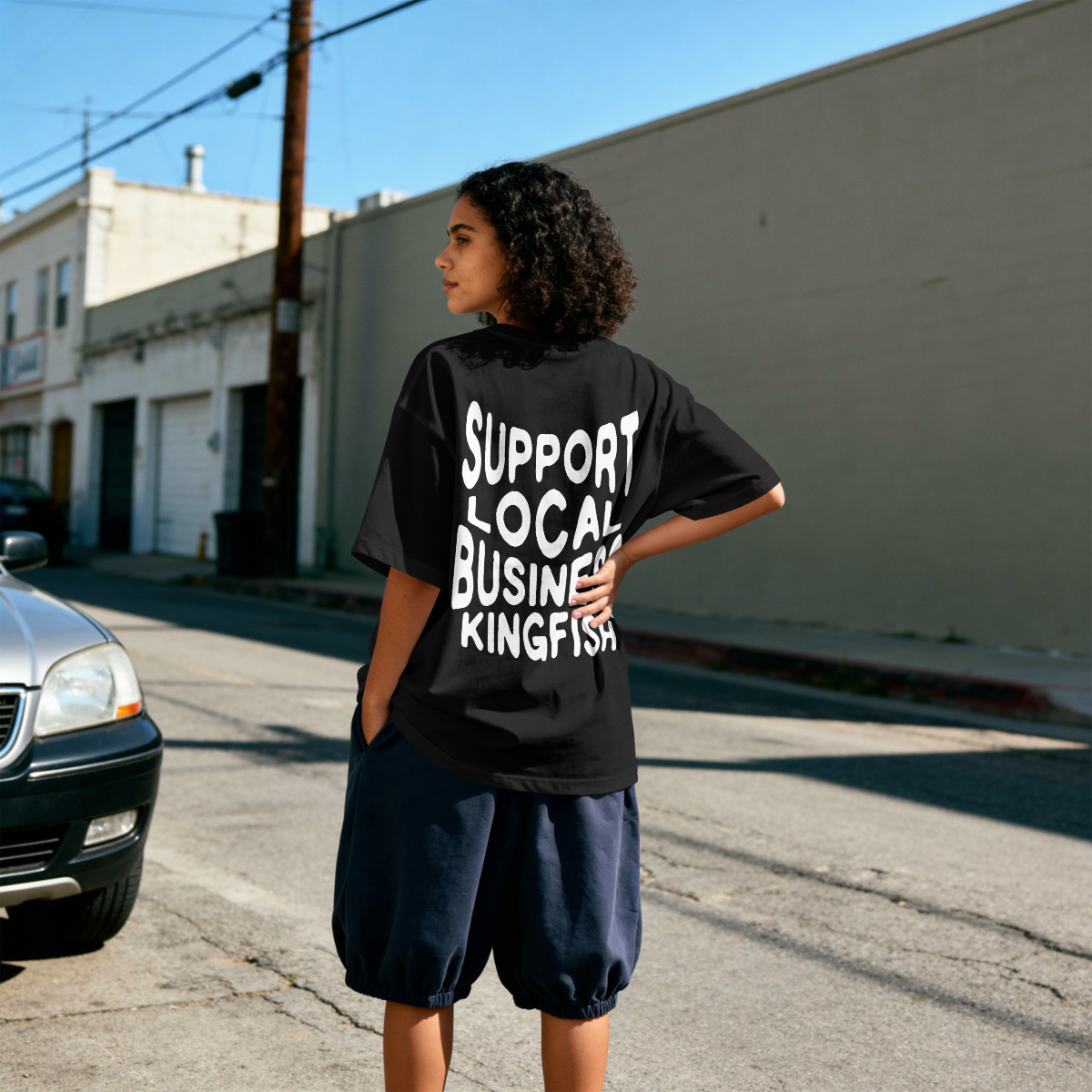 "Support Local Business Kingfish" Graphic Tee - Unisex